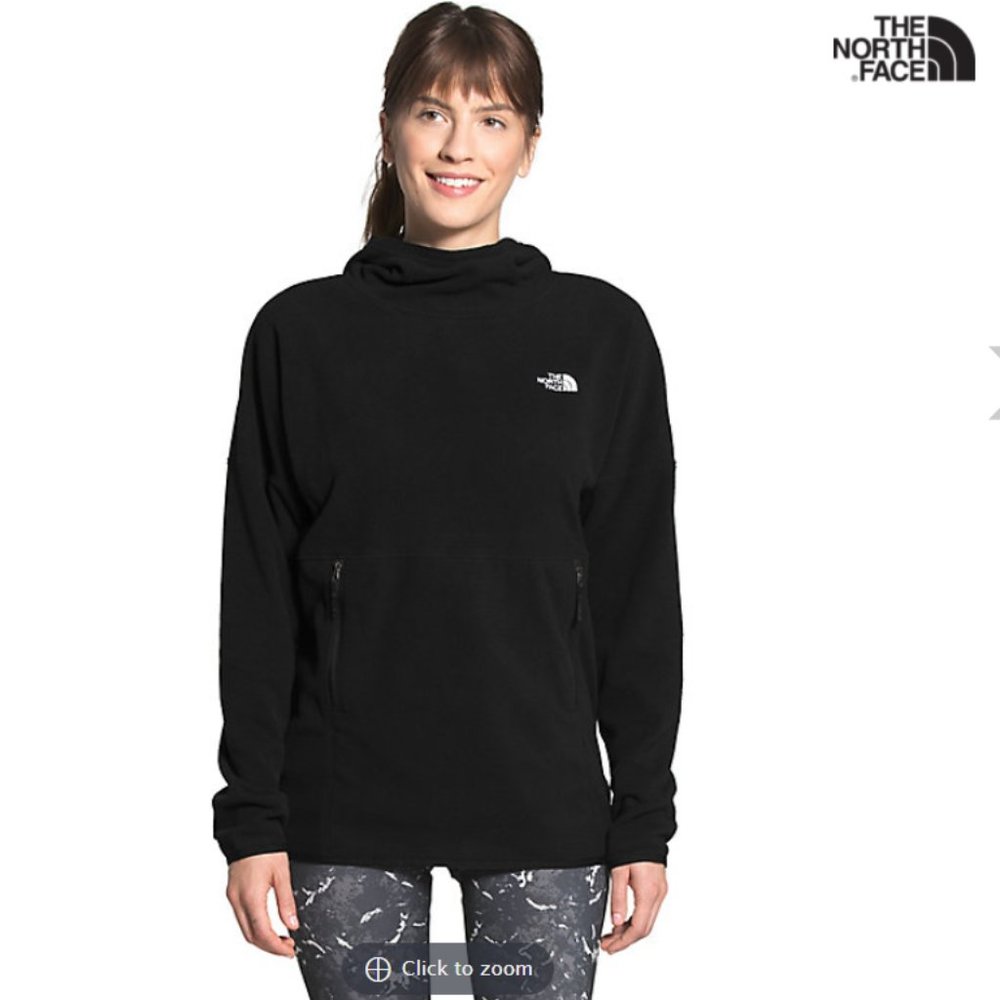 THE NORTH FACE Women's TKA Glacier Pullover Hoodie, Black, Size M